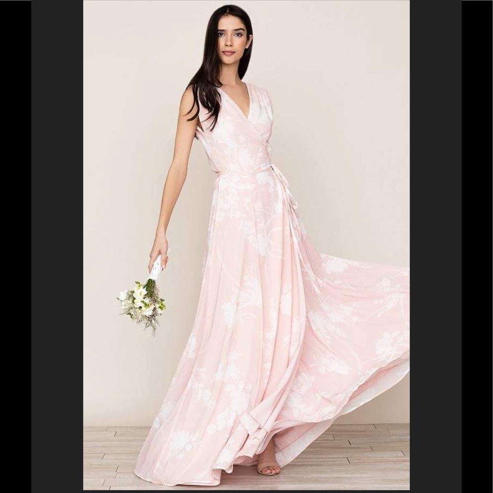BHLDN YUMI KIM sashay away dress blush white size M